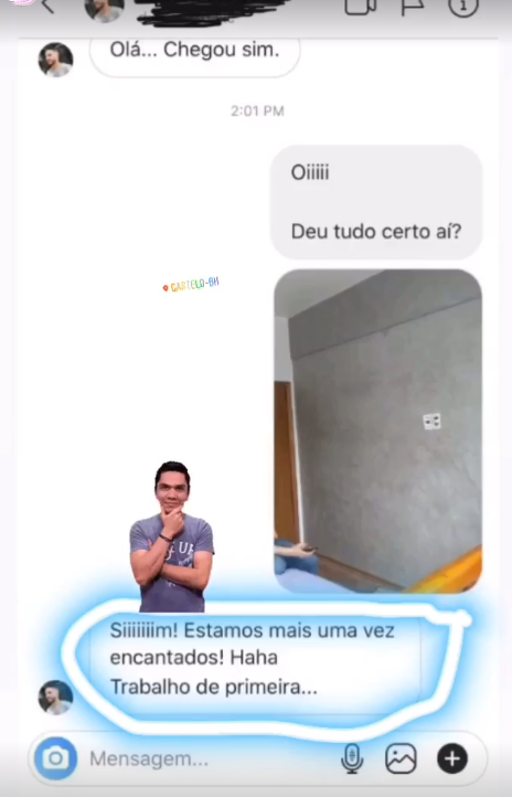 Avaliação 5 estrelas Pintor BH